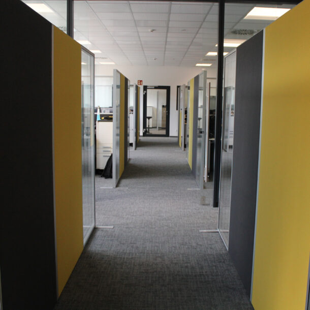 Kundenlösung Nubert Schallabsorber Büro