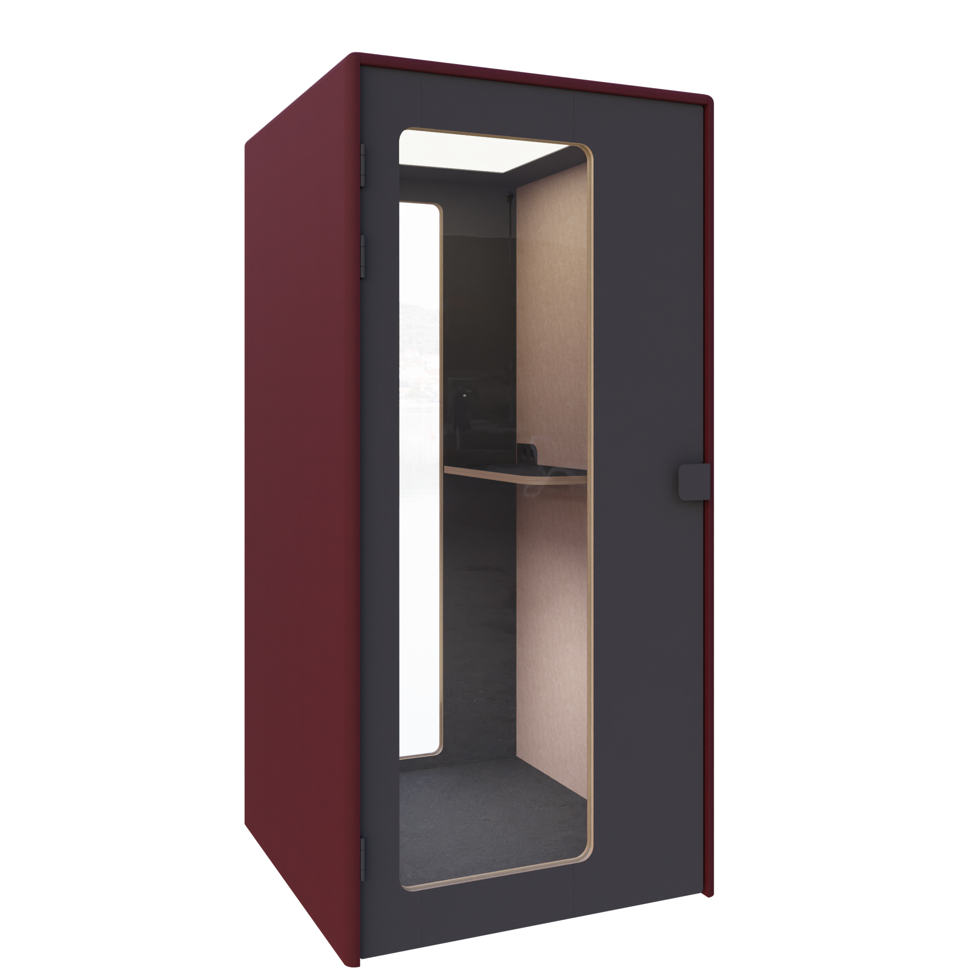 Telefonbox Büro in rot