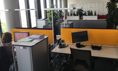 Kundenlösung ADAC mit Schallabsorber für das Büro