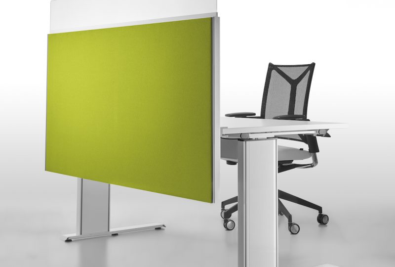 Decato Modul System Schreibtisch Trennwand mit Sichtblende für individuellen Schallschutz am Schreibtisch