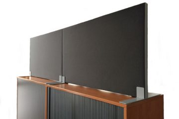 Decato Modul Schreibtisch Trennwand sorgt für Schallschutz am Schreibtisch