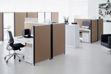 Formfac5 Stellwand Büro und Absorber mit Klettverbindung