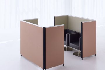 Formfac5 Koje doppel Akustik Stellwand Büro mit Klettverbindung